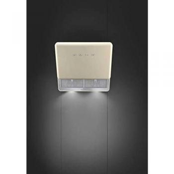 Campana de Cocina SMEG KFAB75CR, 75cm, Color Crema, Eficiencia Energética A+, Diseño Inclinado y Decorativo