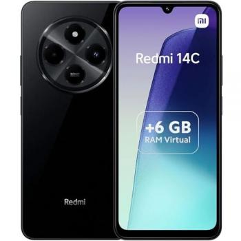 Xiaomi Redmi 14C 6GB RAM, 128GB almacenamiento, pantalla de 6.88 HD+ con tasa de refresco de 120Hz, NFC, diseño refinado y elegante, batería potente de 5160 m