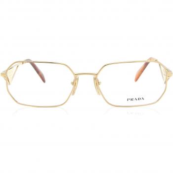 Prada PR A53V 5AK1O1 Gafas Recetadas para Mujer Dorados 56 Lentes Armazones