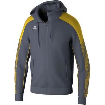 Erima Evo Star Junior Training Jacket with Hood Slate Grey/Yellow 164 cm