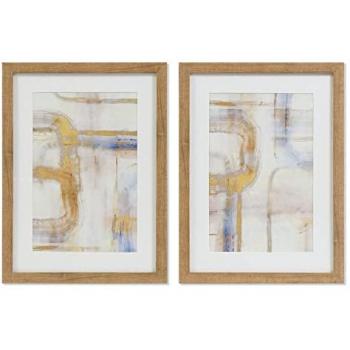 Cuadro Abstracto DKD Home Decor (30 x 3 x 40 cm) - Set de 2 Unidades