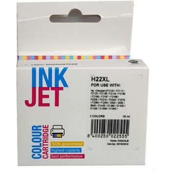 Cartucho de tinta reciclado HP 3 COLORES H22XL - H22
