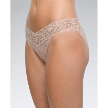 Hanky Panky Women's Signature Lace V-Kini - Chai, Size Small