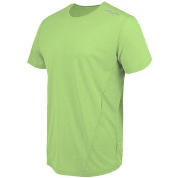 Camiseta de fitness Joluvi Runplex hombre verde, material transpirable, diseño ligero, ajuste cómodo, tecnología de secado rápido, ideal para running y actividades deportivas