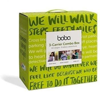 Boba Carrier 3 Combo Box - Pack de 3 portabebés, incluye Boba Wrap + Boba 4G + Boba Air