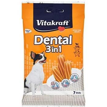 Vitakraft 30914 Premio y Golosina para Perro y Gato Snacks 70 g, Snack para Perros Vitakraft Dental 3in1 XS 70 g Arroz