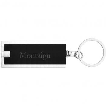 Llavero plástico personalizado con lámpara LED con Montaigu