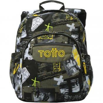 Mochila escolar pequeña Totto Gommas Baski color multicolor