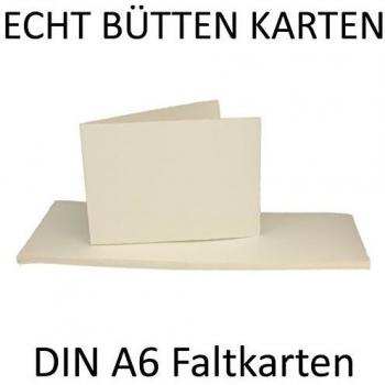 Zerkall bütten DIN A6 Doble Tarjetas langdo ppelt Parent, Color Naturweiß 50 Karten
