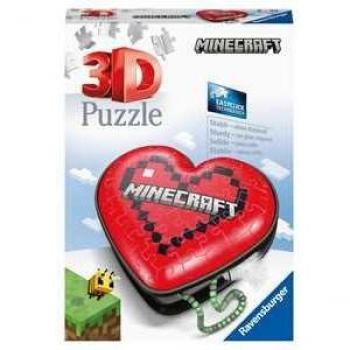 Ravensburger Minecraft 3D Heart Puzzle, 54 Pieces, 13x18x4 cm - Model 112852