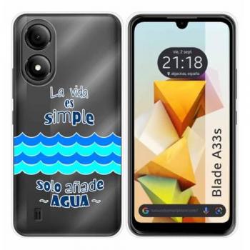 Funda de Silicona Impermeable con Diseño Acuático para Zte Blade A33s