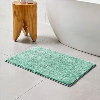 Bedsure Alfombra Baño Antideslizante 40x60 - Alfombrilla Baño Barata Suave y Superabsorbente, Alfombra Ducha de Látex Pequeña Lavable a Máquina, 60x40 cm Verde