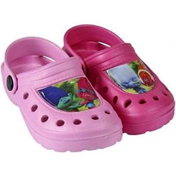 Trolls Zuecos Tipo Crocs Color Rosa o Fucsia - Crocs Trolls Poppy