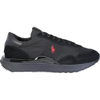 Polo Ralph Lauren TRAIN 89 Men's Black Low Top Lace Sneakers