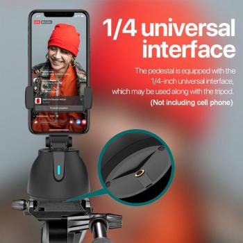 Soporte Estabilizador Gimbal para Smartphones con Batería, Selfie Stick con Seguimiento Facial Automático y Rotación de 360 Grados