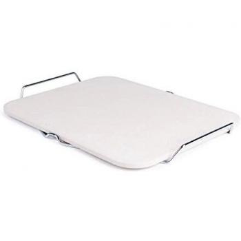 Piedra para Pizza Rectangular con Soporte Metálico 380 x 305 mm
