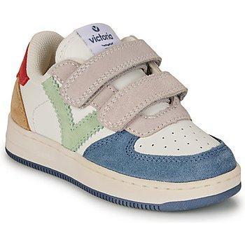 Victoria Multicolour Girls' Trainers with Velcro Straps and Suede Details