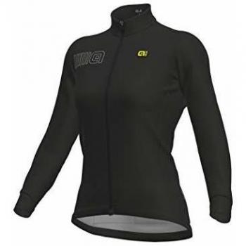 Alé Solid Color Block Maillot Manga Larga para Mujer, Negro, 171/175