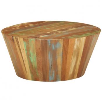 vidaXL Coffee Table Ø65x31 cm Solid Reclaimed Wood