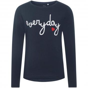 NAME IT Camiseta Manga Larga NIÑA VEEN - 122-128, Dark Sapphire