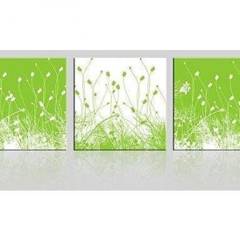 LY&HYL lienzo conjunto / Sin marco lienzo de la lámina Paisaje / Floral/Botánico Modern,Tres Paneles Lienzos Cuadrado lámina Decoración de pared , 27 x 27
