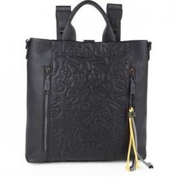Bolso Mochila Mujer Casual de Marca Lois Jeans - Modelo 315799 en Color Negro