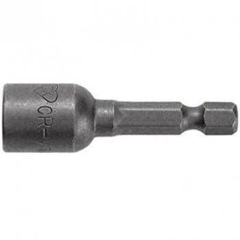 Punta de atornillar Hogert Technik HT1S457, socket con imán, acero, color azul y gris