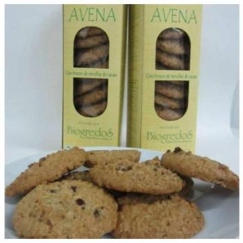 Galletas Avena trozos cacao sin gluten Biogredos