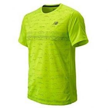 New Balance MT81274 THN Camiseta, Hombre, Multicolor, S
