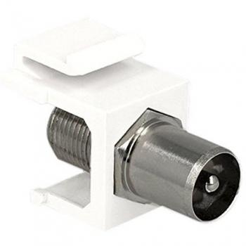 Módulo Keystone Delock 86362 Conector IEC Macho a Hembra F, 75 Ohm (Antennas)