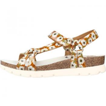 Sandalia plana de mujer Panama Jack modelo Sally Garden color camel