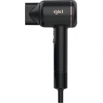 GKL ONYXSMART Secador de Pelo Profesional Iónico 1600W con Tres Niveles de Velocidad, Cuatro Niveles de Temperatura y Función Aire Frío - Negro