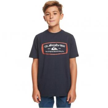 Quiksilver - Camiseta de niños Mind Barrel Azul