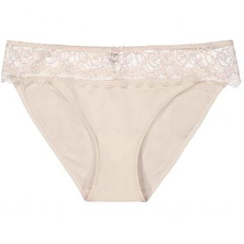 Mini Slip Mey Amorous Beige Talla 38 con Encaje en la Cintura