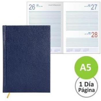 Agenda Liderpapel Corfu 2024 Encuadernada 15x21cm Día Página Color Azul Papel 60g