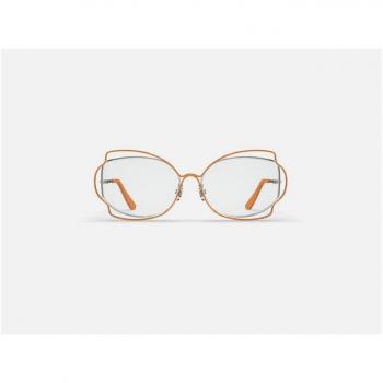 Marni Route Of The Sun Optical Orange RMZ Men's Eyeglasses Silver Size 56 - Blue Light Block Available