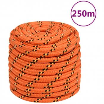 Cuerda de barco polipropileno naranja 16 mm 250 m