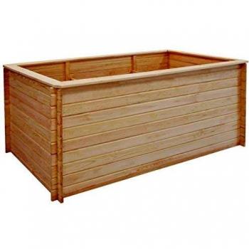 vidaXL Madera de Pino Impregnado Arriate Macetero Patio Plantador Sembradora Maceta Flores Plantas Soporte Canasta Balcón Jardín Decoración