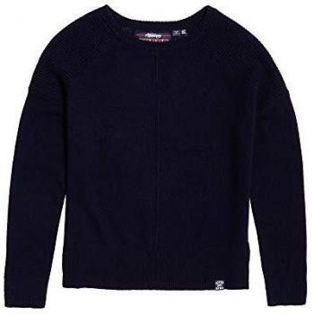 Superdry Bria Raglan Knit Marrón coloración del cabello - Azul - 42