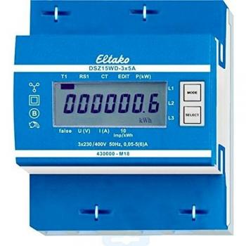 Eltako DSZ15WD-3x5A Contador Giratorio Mid, 400 V