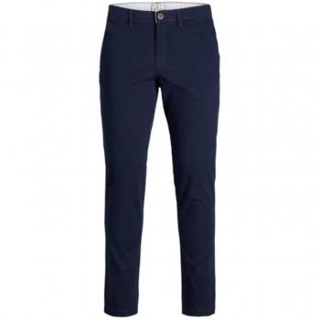 Jack & Jones Marco Dave Men's Slim Fit Chinos Trousers Navy Blue 31W/32L