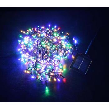Guirma Luces de 144 Led multicolor extensión múltiple solar