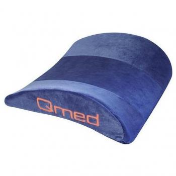 Cojín lumbar Qmed - Almohada lumbar de 40 x 33 x 12 cm de espuma viscoelástica (55 kg/m3) para aliviar la tensión de la columna vertebral