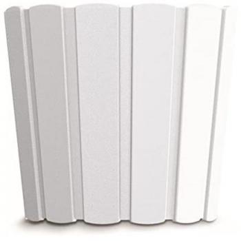 Maceta BOARDEE BASIC 3,9L Gris Piedra para Jardín, dimensiones (mm) 199x199x179, color Blanco