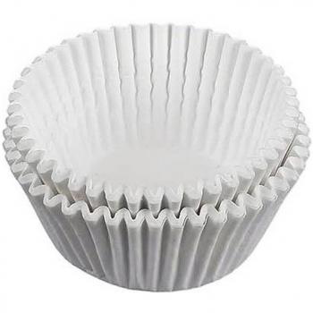 Moldes para Magdalenas (7,5 cm) - Set de 40 unidades de moldes desechables para repostería en color blanco