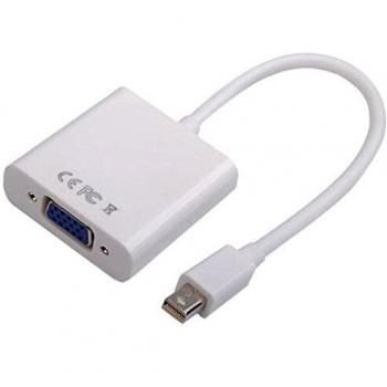 L-Link LL-1125 - Adaptador de Mini DisplayPort (Macho) a VGA (Hembra), Color Blanco
