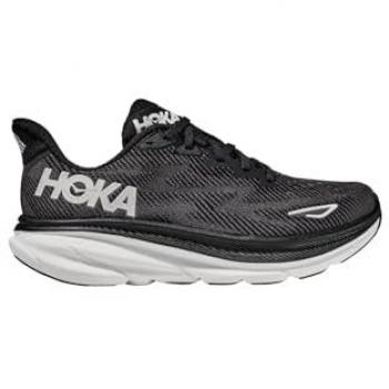 Hoka Clifton 9 Wide Black/White Men's Running Shoes EU Size 46