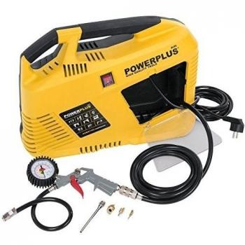 PowerPlus POWX1703 - Compresor 1100W + 8Pzs Sin Aceite