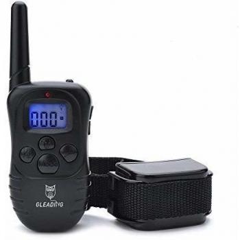 GLEADING Collar de Adiestramiento para Perros Recargable, Mando Rango de 600 Metros con Modo de Sonido, Vibración y Eficiente, Resistente al Agua IP67