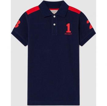 Polo de niño Hackett en azul con patch